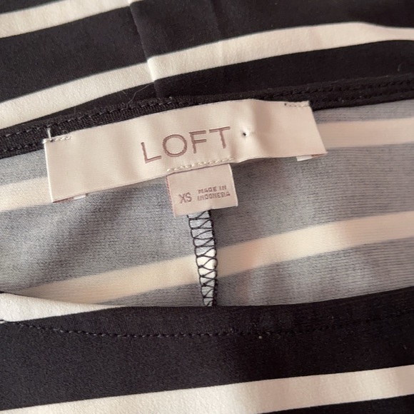 Loft Black and White Striped Dress - Picture 3 of 4